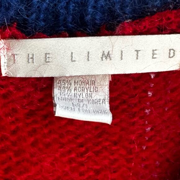 Vintage 90s The Limited Geometric Mohair Sweater - Picture 11 of 11